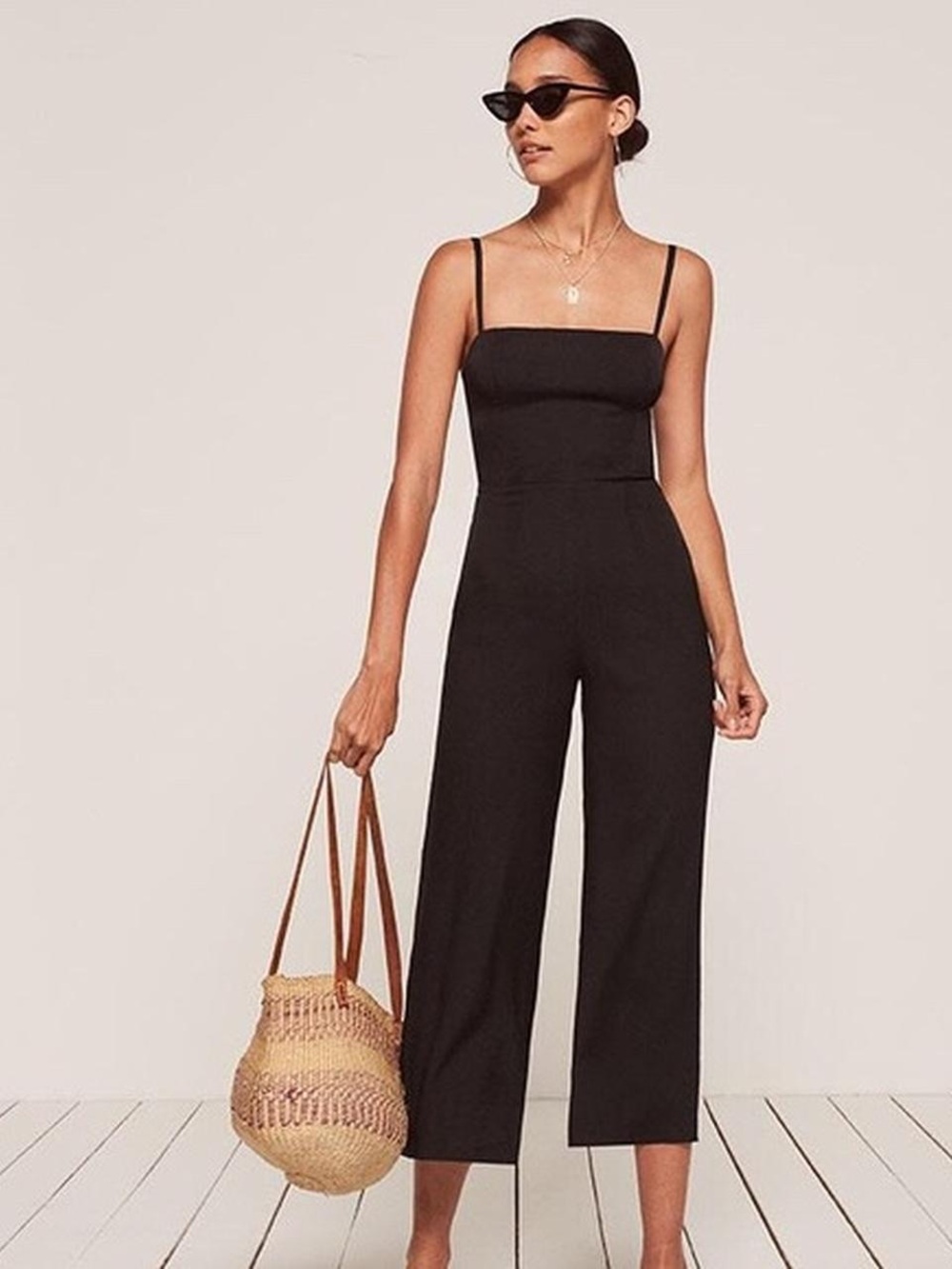 Reformation Guatemala Jumpsuit in Black